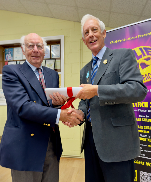 Charles Clive-Ponsonby-Fane presented with Life Membership