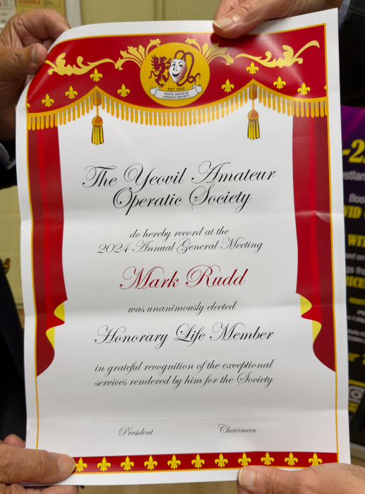 Life Membership Certificate Scroll