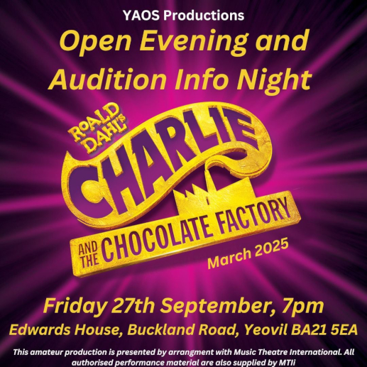 Charlie and the Chocolate Factory - Open Evening & Audition Information